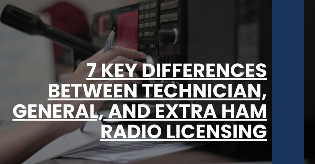 7 Key Differences Between Technician, General, and Extra Ham Radio Licensing Feature Image